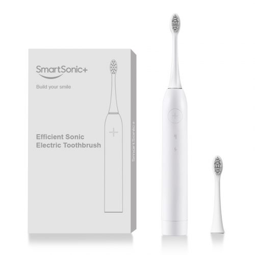 White smart sonic toothbrush